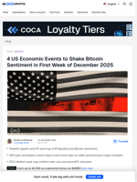 4 US Economic Events That Could Flip Bitcoin’s Trend Overnight