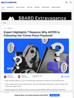 Is Aster’s Growth Genuine or a Well-Planned Scam?