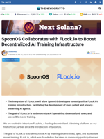 SpoonOS Collaborates with FLock.io to Boost Decentralized AI Training Infrastructure - TheNewsCrypto
