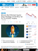 Bitcoin Bull Michael Saylor Says Strategy Could Buy Up To 7% Of BTC Supply ⋆ ZyCrypto