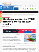 Strategy expands STRC offering twice in two weeks - The Crypto News Wire