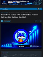 Toshi Coin Gains 57%: What’s Driving the Sudden Upside?