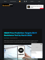 HBAR Price Prediction: Targets $0.11 Resistance Test by March 2026 - Blockchain.News