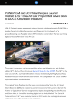 PUNKVISM and JC Philanthropies Launch Historic Lost Tesla Art Car Project that Gives Back to DOGE Charitable Initiatives - Visionary Financial