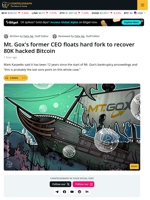 Mt. Gox's Karpeles Floats Hard Fork Recover $5.2B Bitcoin