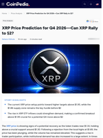 XRP Price Prediction for Q4 2026—Can XRP Rally to $2?