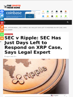 SEC v Ripple: SEC Has Just Days Left to Respond on XRP Case, Says Legal Expert - The Crypto News Wire