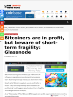 Bitcoiners are in profit, but beware of short-term fragility: Glassnode - The Crypto News Wire