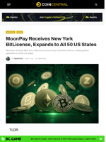 MoonPay Receives New York BitLicense, Expands to All 50 US States - CoinCentral