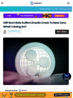 XRP Burn Rate Suffers Drastic Crash To Near Zero, What’s Going On?