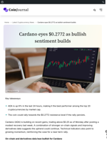 Cardano eyes $0.2772 as bullish sentiment builds