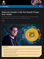 Dogecoin Founder Calls Out Donald Trump Over Tariffs