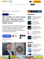SEC Testifies on Clear Crypto Oversight, Signaling Major Regulatory Breakthrough for Digital Assets – Regulation Bitcoin News