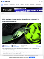 XRP Price 2% Away From a Bullish Zone — Here's How