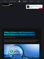 Tether Partners with HoneyCoin to Boost Stablecoin Adoption in Africa - Blockchain.News