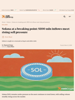 Solana at a breaking point: $100 mln inflows meet rising sell pressure - AMBCrypto