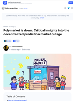 Polymarket is down: Critical insights into the decentralized prediction market outage: Guest Post by ItsBitcoinWorld | CoinMarketCap