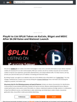PlayAI to List $PLAI Token on KuCoin, Bitget and MEXC After $6.3M Raise and Mainnet Launch