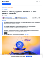 Cardano Just Took This Major Step Towards Network Upgrade