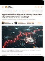 Ripple announces long-term security focus - But why is the XRP market cracking? - AMBCrypto