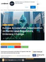 Europe Accelerates Tokenization Across Finance