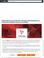 TRON (TRX) Price Prediction: TRX Eyes $0.65 Breakout as Institutional Whales Increase Holdings - Brave New Coin