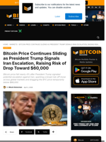 Bitcoin Price Slides Toward $66k As Market Waits On Iran