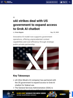 xAI strikes deal with US government to expand access to Grok AI chatbot
