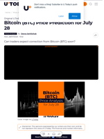 Bitcoin (BTC) Price Prediction for July 28