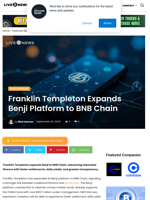 Franklin Templeton Expands Benji Platform to BNB Chain | Live Bitcoin News