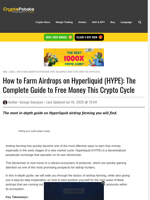 How to Farm Airdrops on Hyperliquid (HYPE): The Complete Guide to Free Money This Crypto Cycle