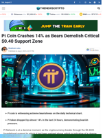 Pi Coin Crashes 14% as Bears Demolish Critical $0.40 Support Zone - TheNewsCrypto