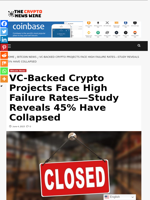 VC-Backed Crypto Projects Face High Failure Rates—Study Reveals 45% Have Collapsed - The Crypto News Wire