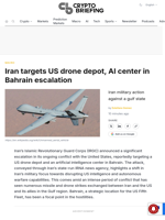Iran targets US drone depot, AI center in Bahrain escalation