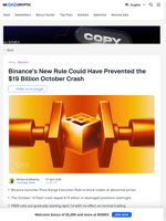 Binance PRER Spot Rule Targets $19B Flash Crash Repeat