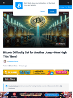 Bitcoin Difficulty Set for Another Jump—How High This Time?