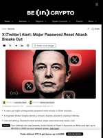 X (Twitter) Alert: Major Password Reset Attack Breaks Out