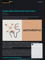 Anthropic Tightens AI Security After Claude Incidents - Blockchain.News