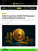 Ether.fi Launches $50M ETHFI Buyback to Boost Market Confidence