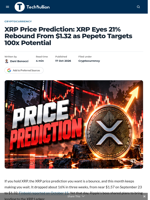 XRP Price Prediction: XRP Eyes 21% Rebound From $1.32 as Pepeto Targets 100x Potential - TechBullion