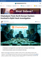 Chainalysis Finds North Korean Hackers Involved in Bybit Hack Investigation