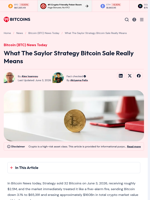 What The Saylor Strategy Bitcoin Sale Really Means - 99Bitcoins