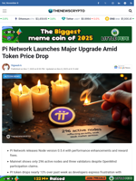 Pi Network Launches Major Upgrade Amid Token Price Drop