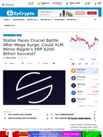 Stellar Faces Crucial Battle After Mega Surge: Could XLM Mirror Ripple's XRP $200 Billion Success? ⋆ ZyCrypto