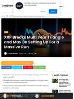 XRP Breakout Signals Potential Massive Rally