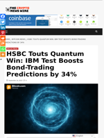 HSBC Touts Quantum Win: IBM Test Boosts Bond-Trading Predictions by 34% - The Crypto News Wire