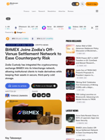 BitMEX Joins Zodia’s Off-Venue Settlement Network to Ease Counterparty Risk