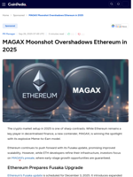 MAGAX Moonshot Overshadows Ethereum in 2025