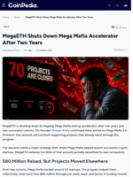 MegaETH Shuts Down Mega Mafia Startup Accelerator