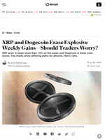 XRP and Dogecoin Erase Explosive Weekly Gains—Should Traders Worry? - Decrypt